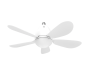 LED FAN BULB E27 12W/3CCT 960LM 100-265V WHITE - REMOTE CONTROL