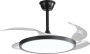 LED FAN CEILING 36W/3CCT 2880LM 100-240V BLACK SLIM - REMOTE CONTROL