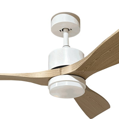 LED FAN CEILING 18W/3CCT 1440LM 100-240V WHITE+WOOD – REMOTE CONTROL