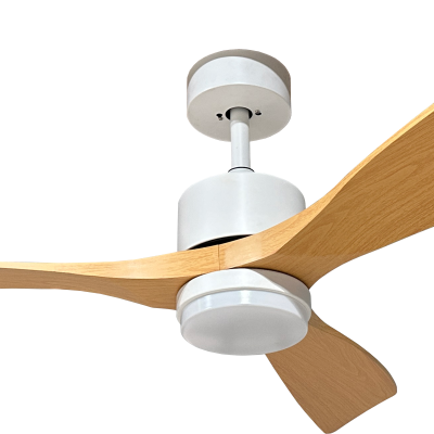 LED FAN CEILING 18W/3CCT 1440LM 100-240V WHITE+WOOD – REMOTE CONTROL