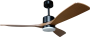 LED FAN CEILING 18W/3CCT 1440LM 100-240V BLACK+WOOD - REMOTE CONTROL