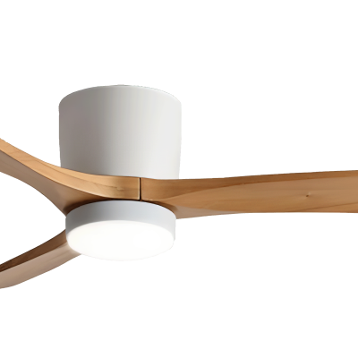LED FAN CEILING 18W/3CCT 1440LM 100-240V WHITE+WOOD – REMOTE CONTROL