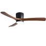 LED FAN CEILING 18W/3CCT 1440LM 100-240V BLACK+WOOD - REMOTE CONTROL