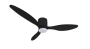 LED FAN CEILING 18W/3CCT 1440LM 100-240V BLACK - REMOTE CONTROL