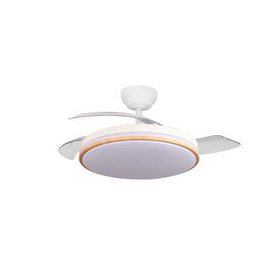 LED FAN CEILING 30W/3CCT 2400LM 220-240V WHITE+WOOD – REMOTE CONTROL