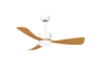 LED FAN CEILING 18W/3CCT 1440LM 220-240V WHITE+WOOD - REMOTE CONTROL
