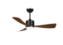 LED FAN CEILING 18W/3CCT 1440LM 220-240V BLACK+WOOD - REMOTE CONTROL