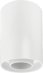 SPOTLIGHT FIXTURE ROUND PLASTIC GU10-SOCKET WHITE IP20 MAX-10W