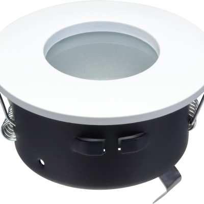 SPOTLIGHT FIXTURE ROUND ALUMINIUM GU10-SOCKET WHITE IP65 MAX-35W