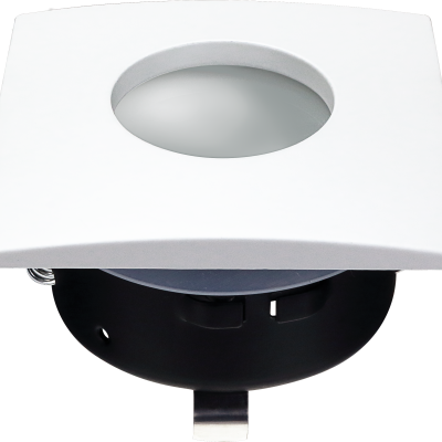 SPOTLIGHT FIXTURE SQUARE ALUMINIUM GU10-SOCKET WHITE IP65 MAX-35W