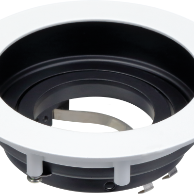 SPOTLIGHT FIXTURE ROUND ALUMINIUM WHITE/BLACK GU10-SOCKET IP20 MAX-35W
