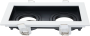 SPOTLIGHT FIXTURE SQUARE ALUMINIUM WHITE/BLACK GU10-SOCKET IP20 MAX-35W