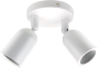 SPOTLIGHT FIXTURE PLASTIC WHITE 2*GU10-SOCKET IP20 MAX-10W