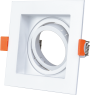 SPOTLIGHT FIXTURE PLASTIC SQUARE BLACK GU10-SOCKET IP20 MAX-35W