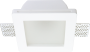 CEILING FITTING TRIMLESS RECESSED GYPSUM SQUARE FROSTED GU10-SOCKET MAX-10W