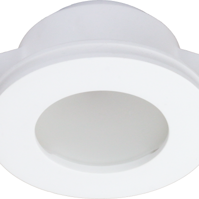 CEILING FITTING TRIMLESS RECESSED GYPSUM ROUND FROSTED GU10-SOCKET MAX-10W