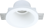 CEILING SPOTLIGHT TRIMLESS RECESSED GYPSUM ROUND FROSTED GU10-SOCKET MAX-35W