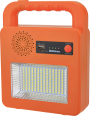 SOLAR BLUETOOTH SPEAKER+LAMP 3.7V 6AH, 3W 400LM IP44 - YELLOW