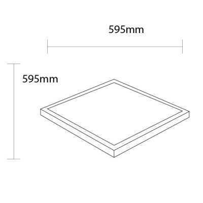 LED SPLICING FRAME PANEL LIGHT 60×60 48W 4800LM AC185-265V RA>80 6000K