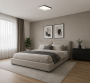 LED CEILING LIGHT SQUARE 5630SMD 64W AC175-260V  80LM/W 4500K - BLACK