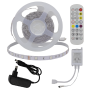 LED STRIP SET ADAPTER + IR CONTROLLER + REMOTE DC12V 5050 30 LEDS RGB IP