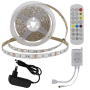 LED STRIP SET  ADAPTER + IR CONTROLLER + REMOTE DC12V 5050 60 LEDS RGB IP