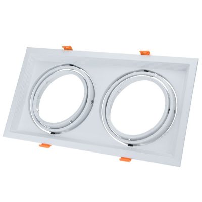 RECTANGULAR 2*RING ADJUSTABLE WHITE BODY 330*180*42mm