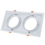 RECTANGULAR 2*RING ADJUSTABLE WHITE BODY 330*180*42mm