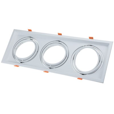 RECTANGULAR 1*RING ADJUSTABLE SILVER BODY 180*180*42mm