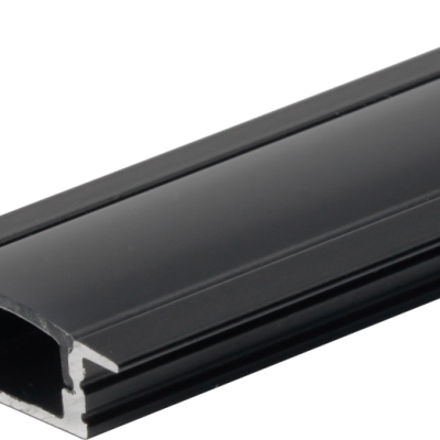 ALUMINIUM PROFILE FOR LED STRIP BLACK BODY/BLACK COVER L=2m – BUILT-IN