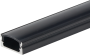 ALUMINIUM PROFILE FOR LED STRIP BLACK BODY/BLACK COVER L=2m