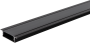 ALUMINIUM PROFILE FOR LED STRIP BLACK BODY/WHITE COVER L=2m 41x10mm