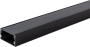 ALUMINIUM PROFILE FOR LED STRIP BLACK BODY/BLACK COVER L=2m 40x20mm