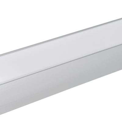 ALUMINIUM PROFILE FOR LED STRIP SILVER BODY/WHITE COVER L=2m 40x20mm