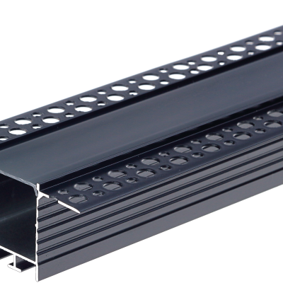 ALUMINIUM PROFILE FOR LED STRIP BLACK BODY/BLACK COVER L=2m 71.5x35mm