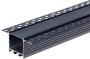 ALUMINIUM PROFILE FOR LED STRIP BLACK BODY/WHITE COVER L=2m 71.5x35mm