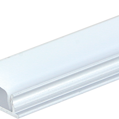 ALUMINIUM PROFILE FOR LED STRIP SILVER BODY/WHITE COVER L=2m 18x06mm