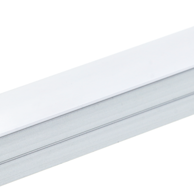 ALUMINIUM PROFILE FOR LED STRIP SILVER BODY/WHITE COVER L=2m 19x13mm