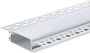 ALUMINIUM PROFILE FOR LED STRIP SILVER BODY/WHITE COVER L=2m 50x20mm