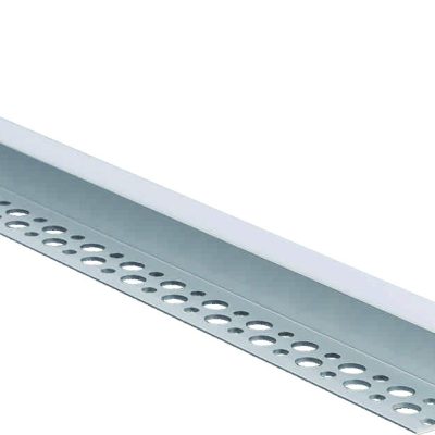 ALUMINIUM PROFILE FOR LED STRIP SILVER BODY/WHITE COVER L=2m