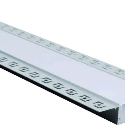 ALUMINIUM PROFILE FOR LED STRIP SILVER BODY/WHITE COVER L=2m