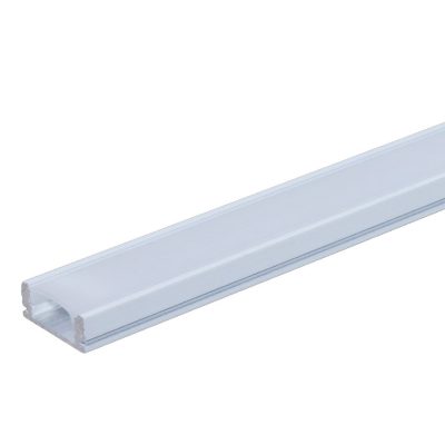 ALUMINIUM PROFILE FOR LED STRIP WHITE BODY/WHITE COVER L=2m 17.4x7x12.4mm