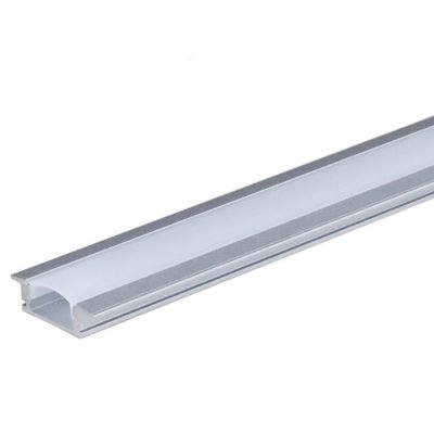 ALUMINIUM PROFILE FOR LED STRIP GRAY 6 mm L=2m – BUILT-IN