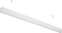LED LINEAR SUSPENDED LIGHTS LINKABLE 50W AC200-240V WHITE BODY 4000K  UGR
