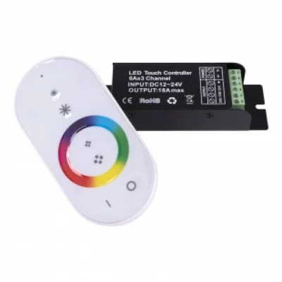 REMOTE CONTROL LED STRIP RGB MINI 216W 18A – TOUCH CONTROLLER BLACK