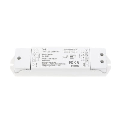 CONSTANT VOLTAGE LED WATERPROOF RF CONTROLLER 12-36VDC 5A*4CH MAX20A