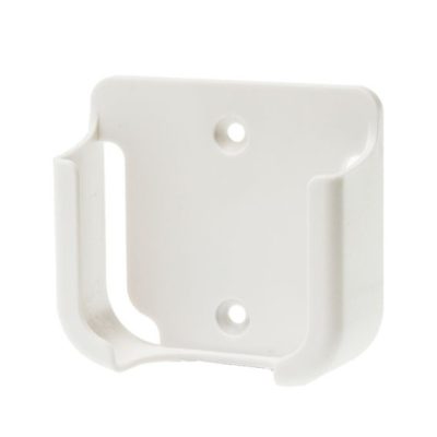 WHITE WALL MOUNTED HOLDER FOR REMOTE CONTROL