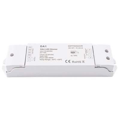 DALI LED DIMMER DA1 12-24VDC 15A*1CH 180W/260W(12V/24V)