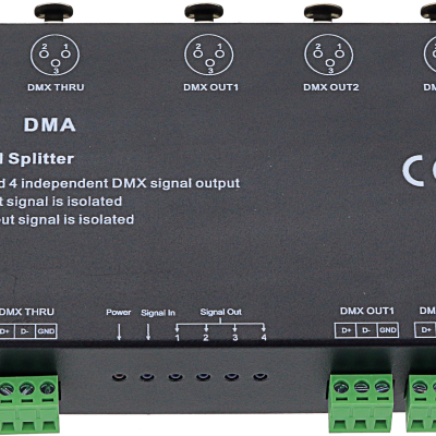 DMX SIGNAL AMPLIFIER 12-36VDC 4CH OUTPUT