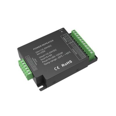 POWER REPEATER 12-24VDC 5A*5CH MAX25A 300W/600W(12/24V)